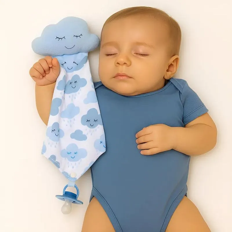 Naninha De Bebê Com Prendedor De Chupeta Bichinho D Nuvem Az