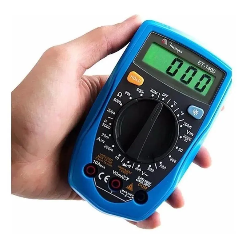 5x Multímetro Digital Profissional Minipa Et-1400 A