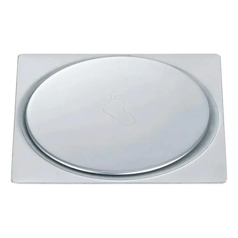10x Ralo Inteligente Click Banheiro 10x10 Cm Inox Veda Chei