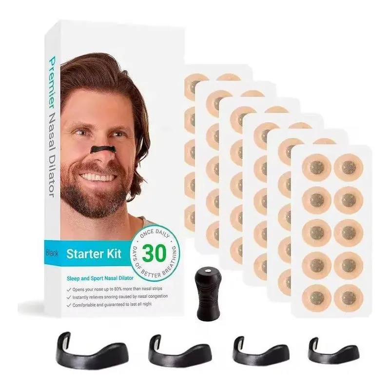 5x Kit Completo Dilatador Nasal Magnético 30 Adesivo Respira