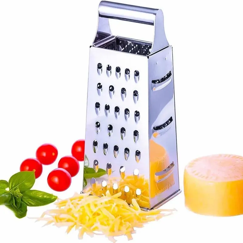 10x Ralador 4 Faces De Inox 24cm - Com Alça Para Queijos Leg