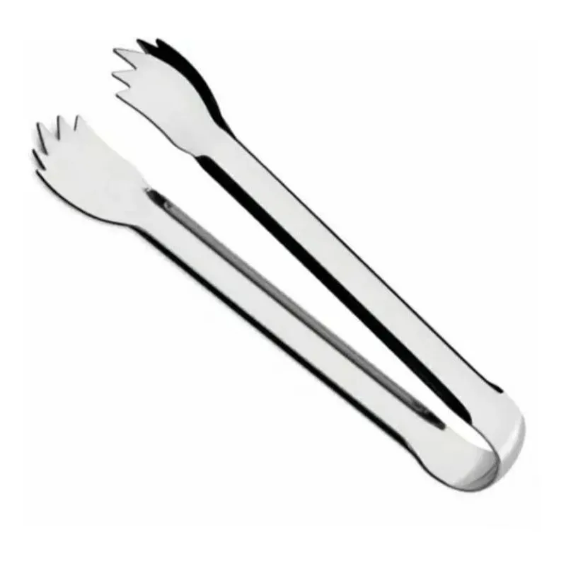 Pegador Inox Multiuso Mini Carnes Frios Gelo Drinks 12cm