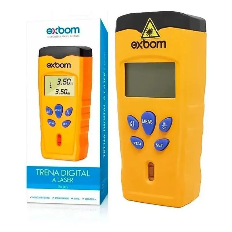 10x Trena Digital A Laser 18 Metros Display Lcd