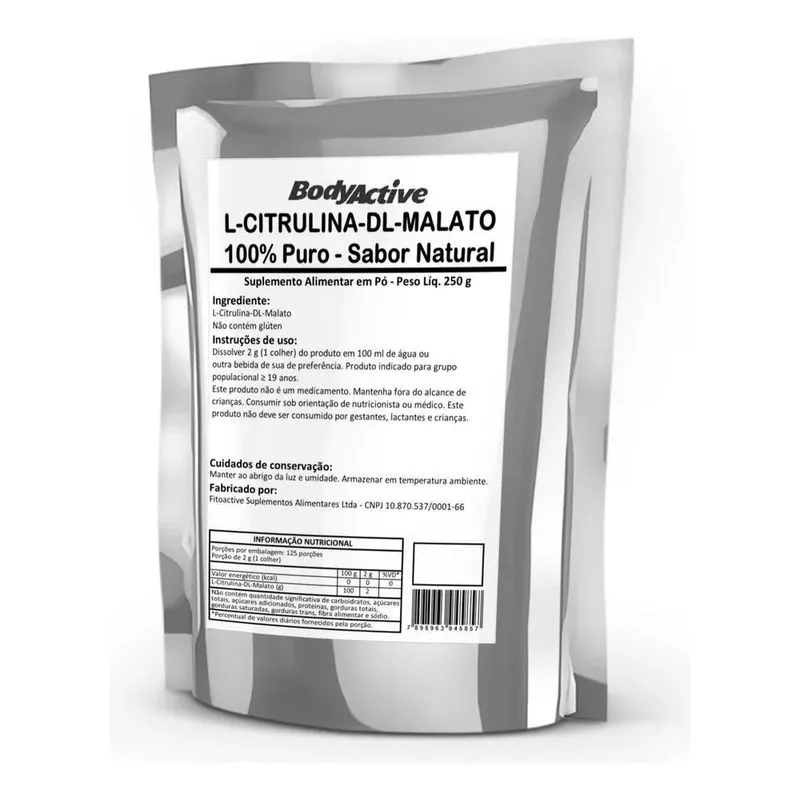 3x Citrulina Malato 250 G Bodyactive