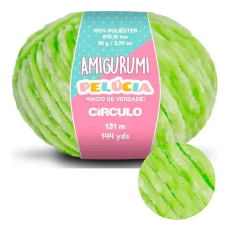 1 Fio Amigurumi Pelúcia Circulo 85g Maciez Ave 5203 Greenery