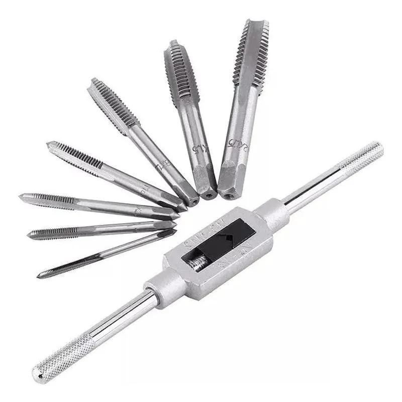 Kit Machos 8 Peças Para Chave E Vira Macho P Fazer Rosca P