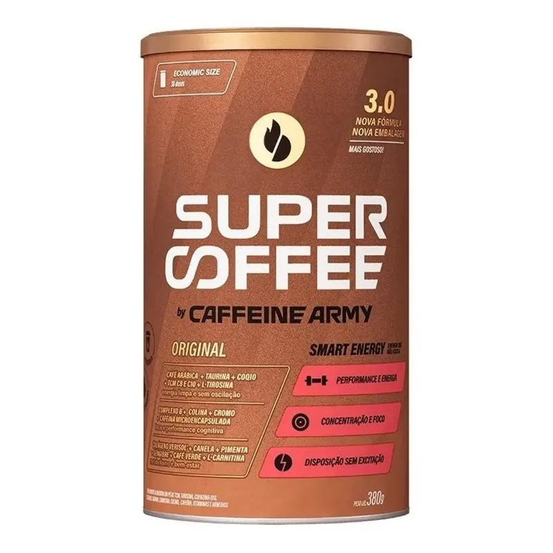 5x Super Coffee Café Termogênico 380g - Caffeine Army
