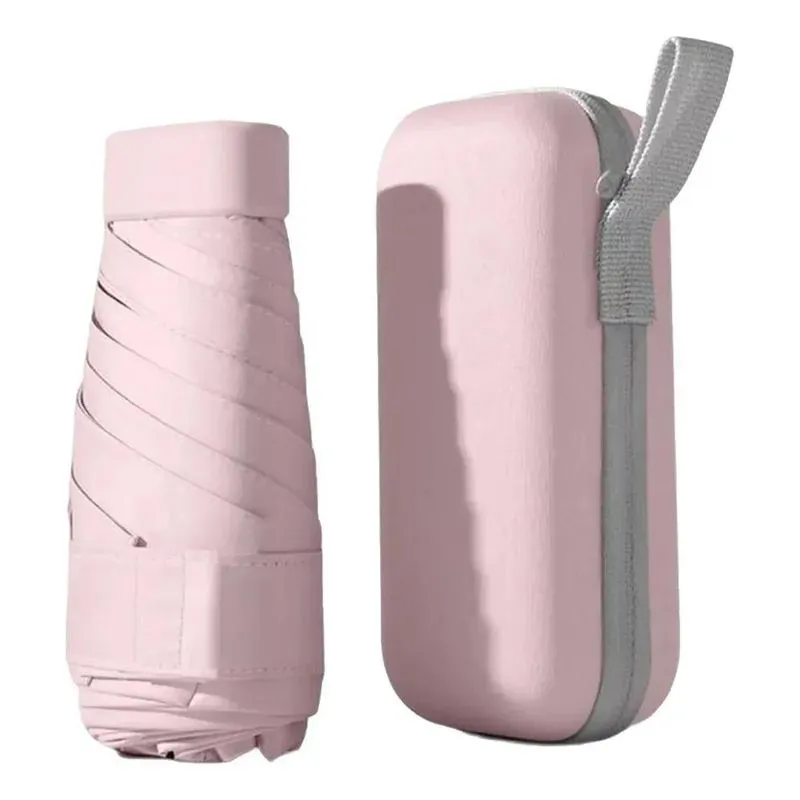 Mini Guarda Chuva Bolsa Cápsula De Bolso Portátil Anti-uv Co
