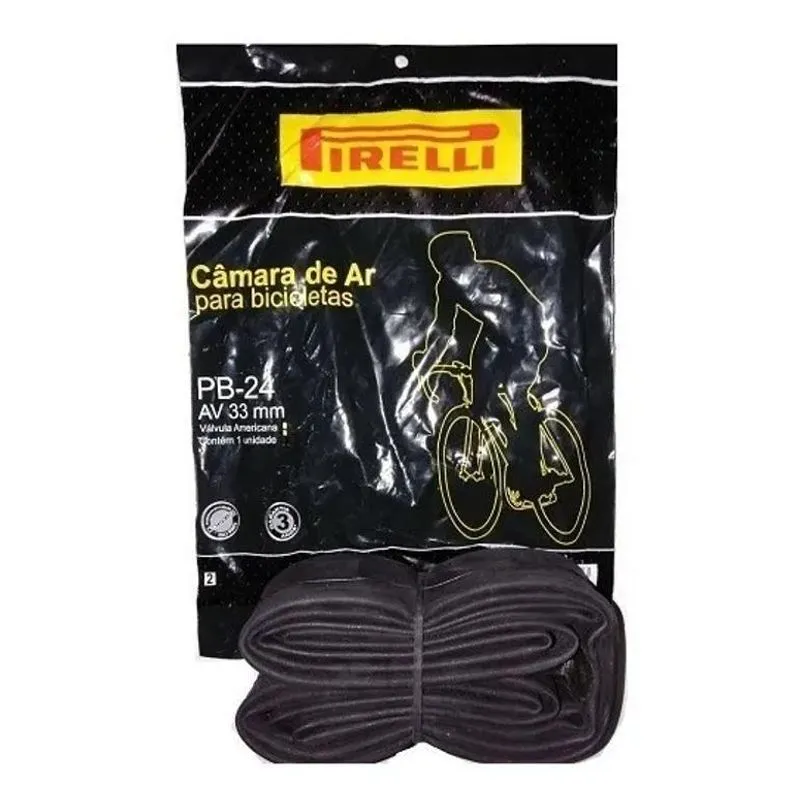 3x Camara De Ar Pirelli Aro 24 Bico Grosso Bicicleta
