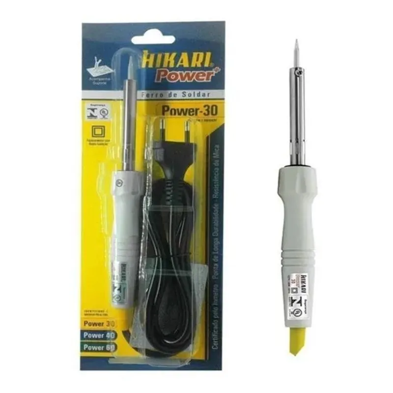 2x Ferro De Soldar Hikari Power 30 Eletrônica Artesanato Sol