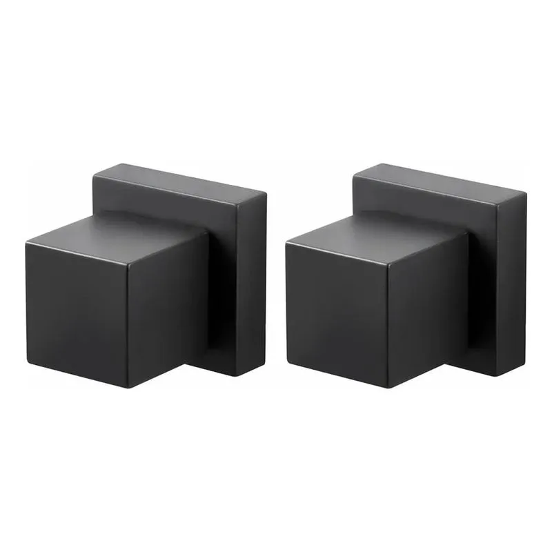 3x Kit 2 Acabamentos Quadrado Preto Registro Padrão Deca Met