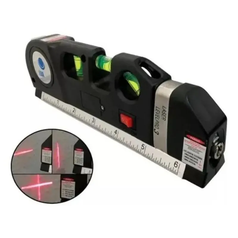 3x Nível Laser Profissional Trena Level Pro3 Estágios Nivela