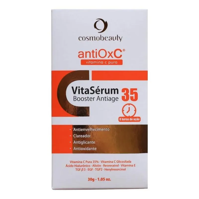 10x Vita Serum Booster Antiage 35 Clareador Cosmobeauty Mom