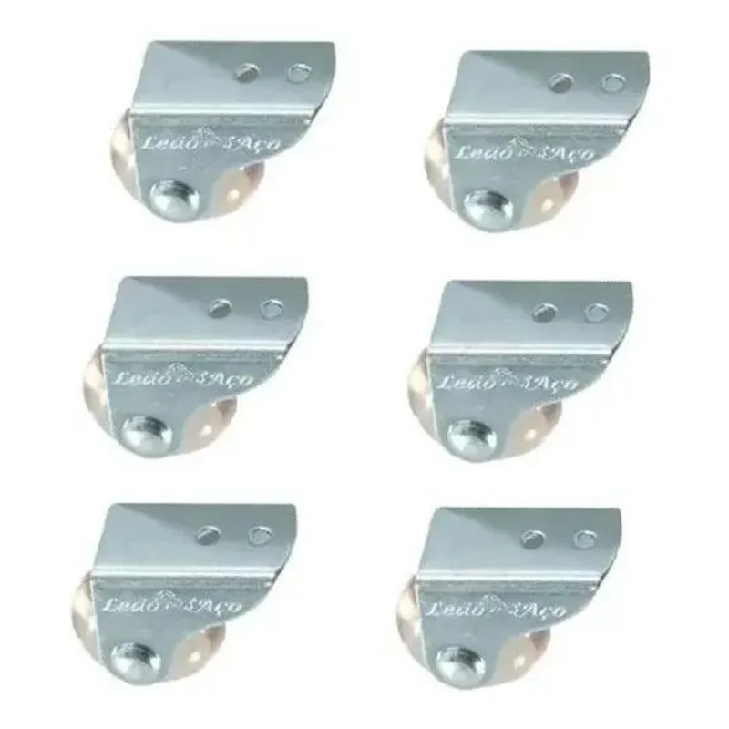 5x 6 Rodinha Rodízio Fixo Sofá Retratil Anti Risco Roda 38mm