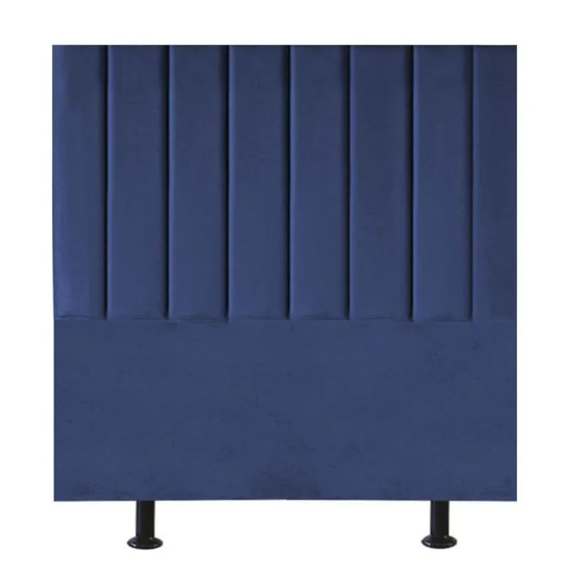 Cabeceira Estofada Cama Box Solteiro 90 Cm Mavie Suede