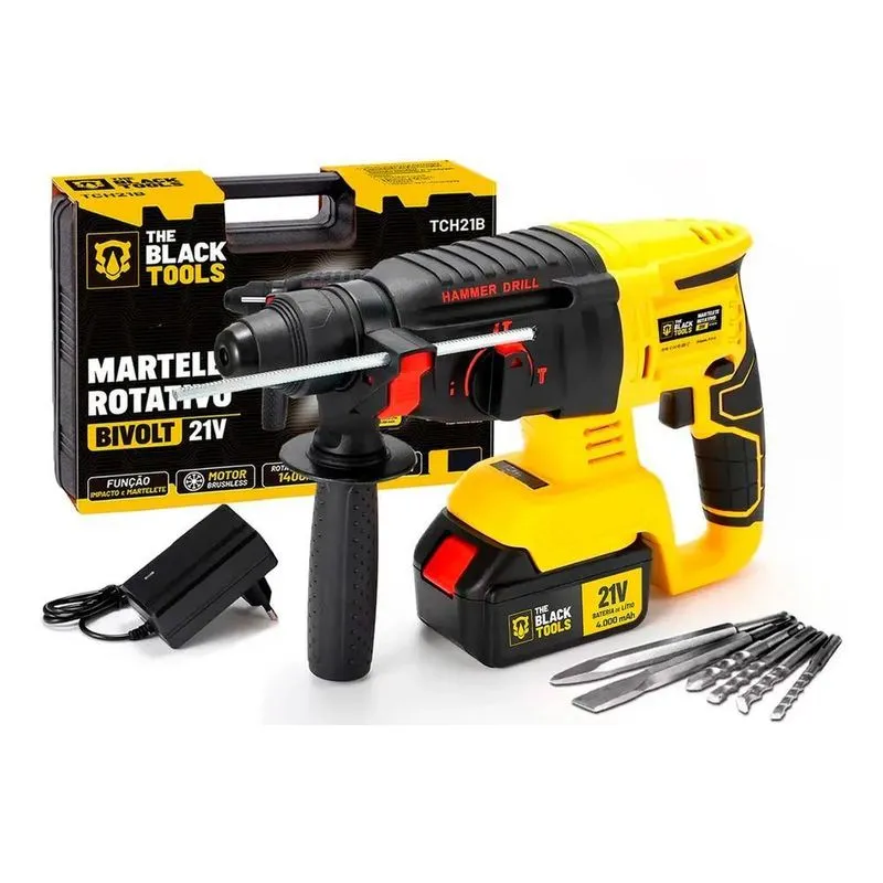 10x Martelete Rotativo Rompedor Furadeira De Impacto Brushl