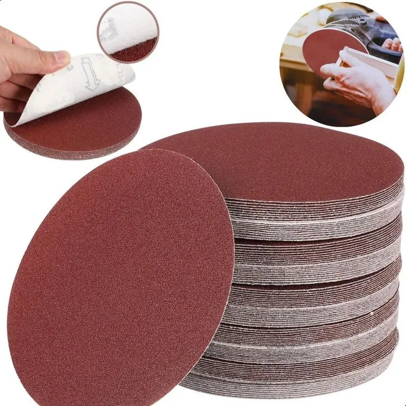 10x 100 Disco Lixa 125mm 5 Pol Lixadeira Roto Orbital Furad