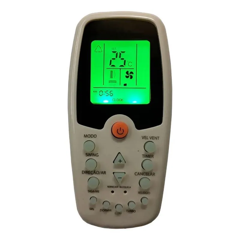 Controle Ar Komeco Princess Zh/kz-01 / Zh/ez-01 Luminoso