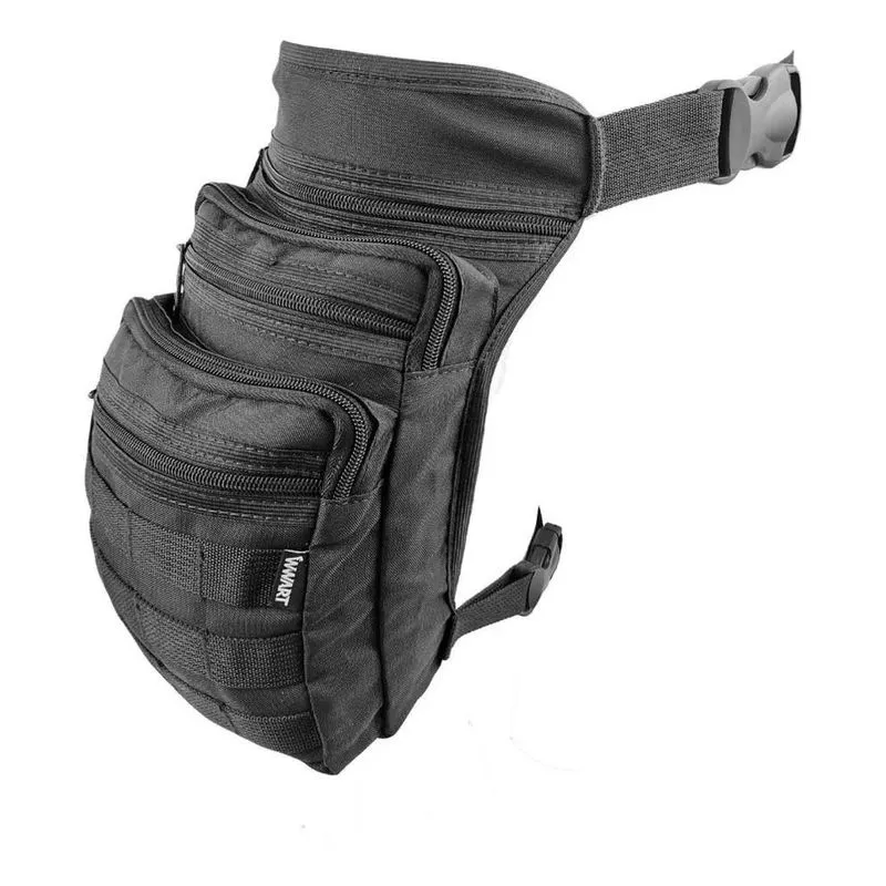5x Bornal Tático Pochete De Perna Modular - - Militar - Moto