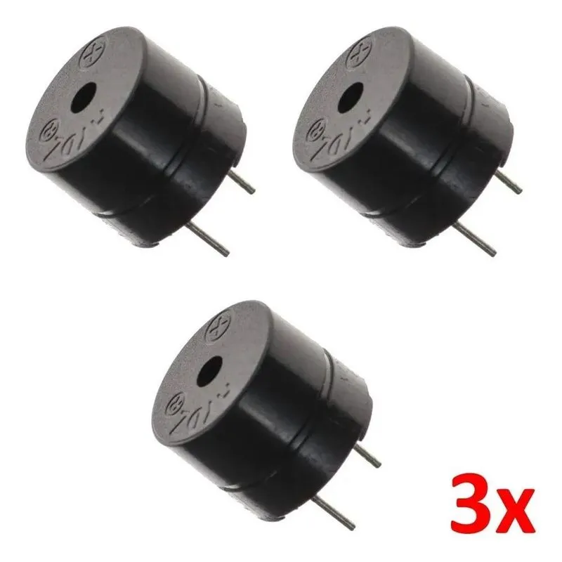 3x 3x Buzzer Ativo 5v Sinal Beep Arduino Raspberry Som
