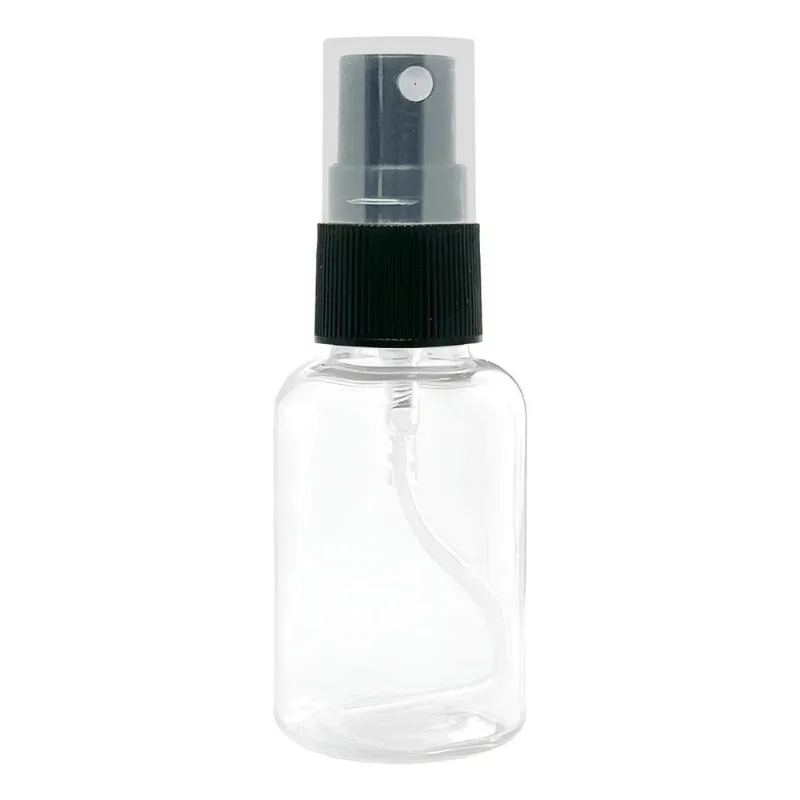 50 Frascos 30ml Pet Borrifador Válvula Spray Para Perf Preta