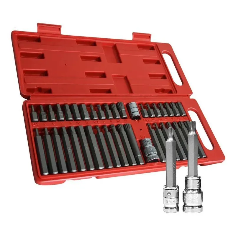 5x Jogo De Ferramentas Bit Torx Allen Multidentado Crv Malet