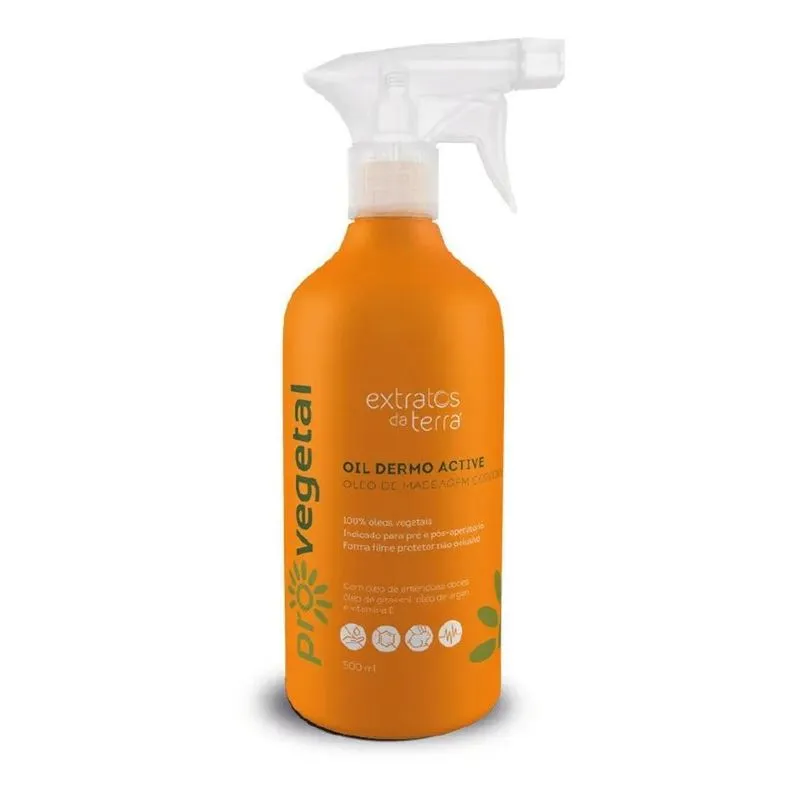 2x Extratos Da Terra Oleo 100% Vegetal Corporal 500ml