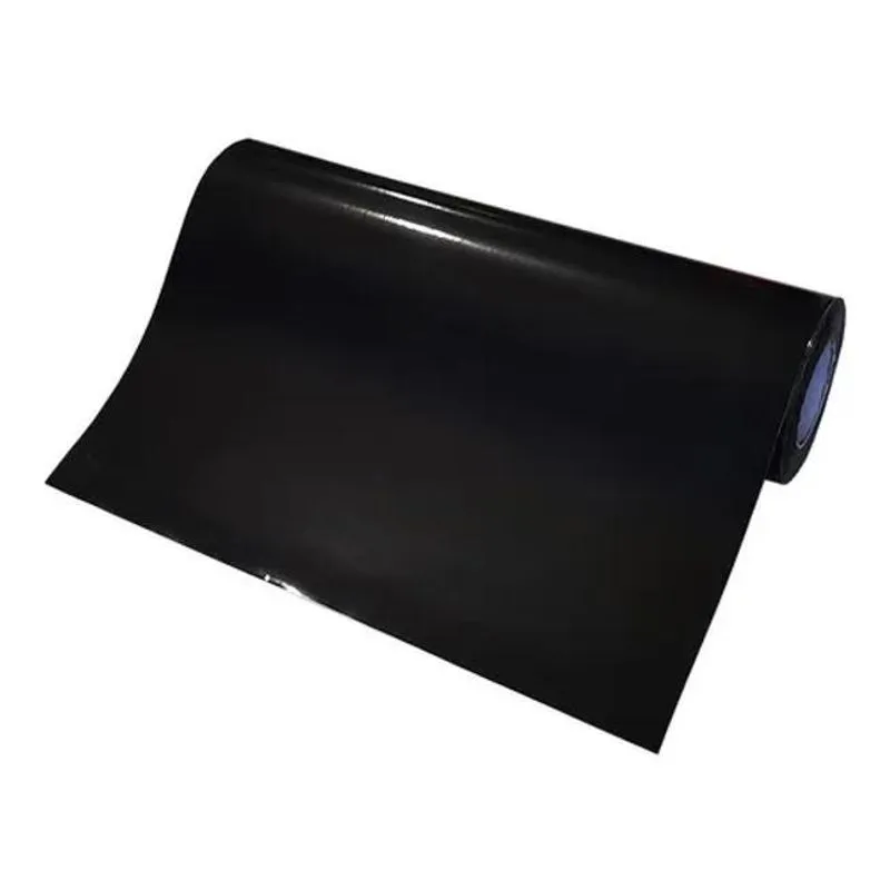 5x Vinil Adesivo Recorte Silhouette Preto Brilho Rolo 5m X 3