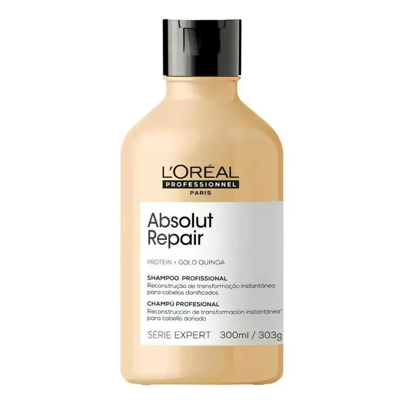 5x Loreal Absolut Repair Gold Quinoa Shampoo 300ml
