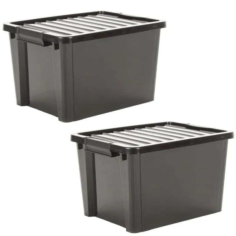 Kit 2 Organizadores Life Box 40 Lt - Preta