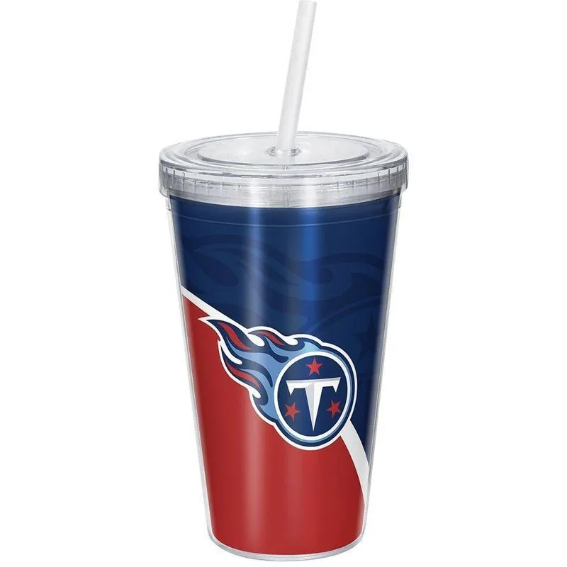 Copo Com Canudo Luxo Nfl Tennessee Titans