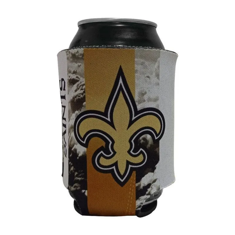 Porta Latinhas Neoprene New Orleans Saints Nfl Amarelo