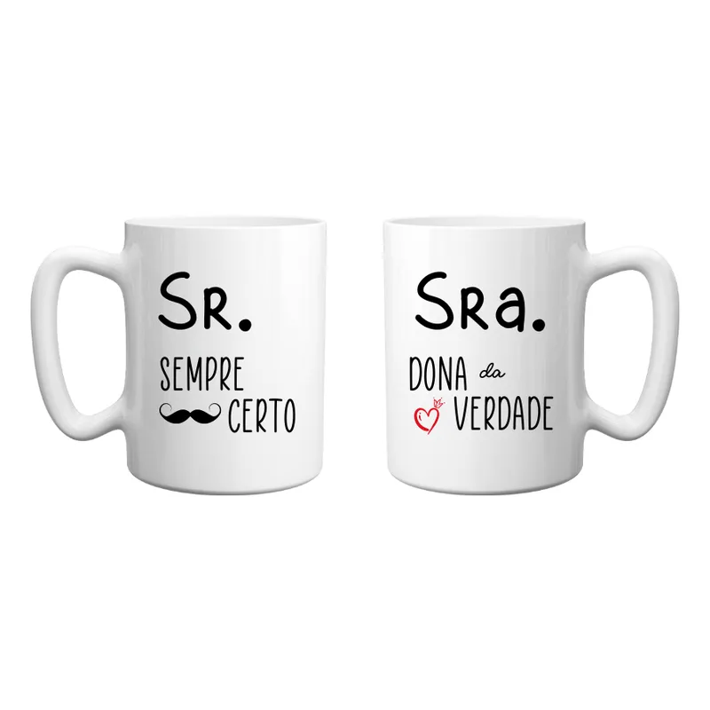 2 Canecas Personalizadas Sr E Sra