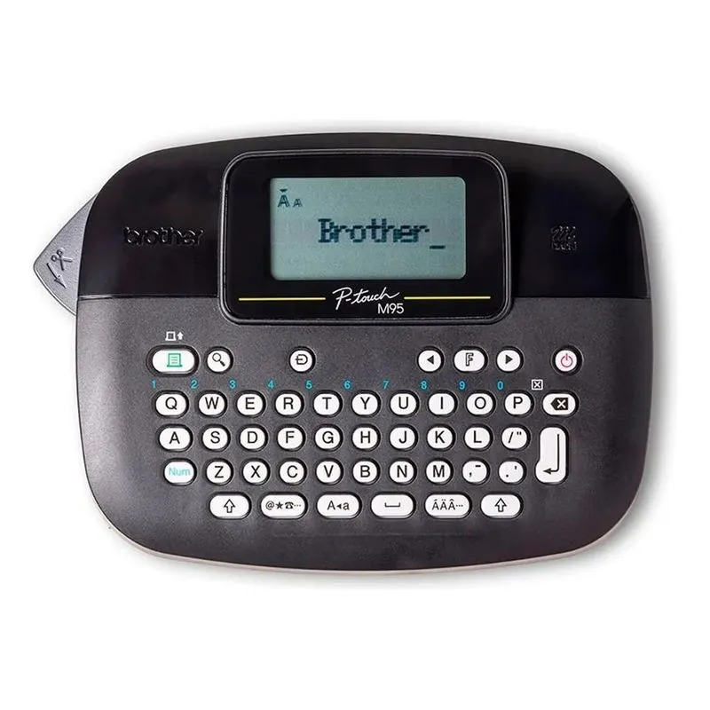 3x Rotulador Eletrônico Brother Pt-m95bk Cor Preto
