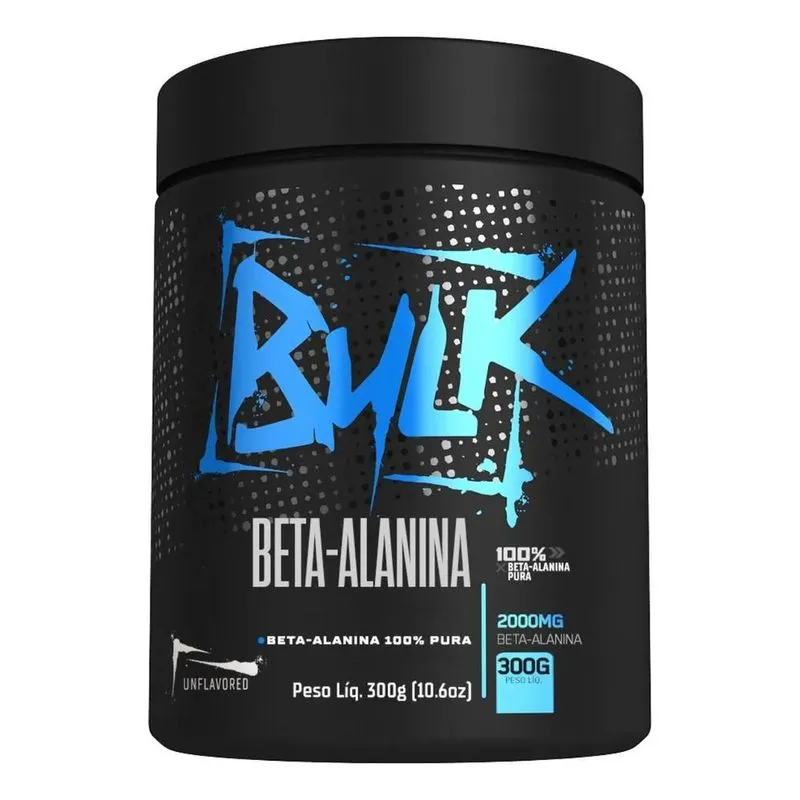 3x Beta Alanina 100% Pura 300g Bulk Nutrition