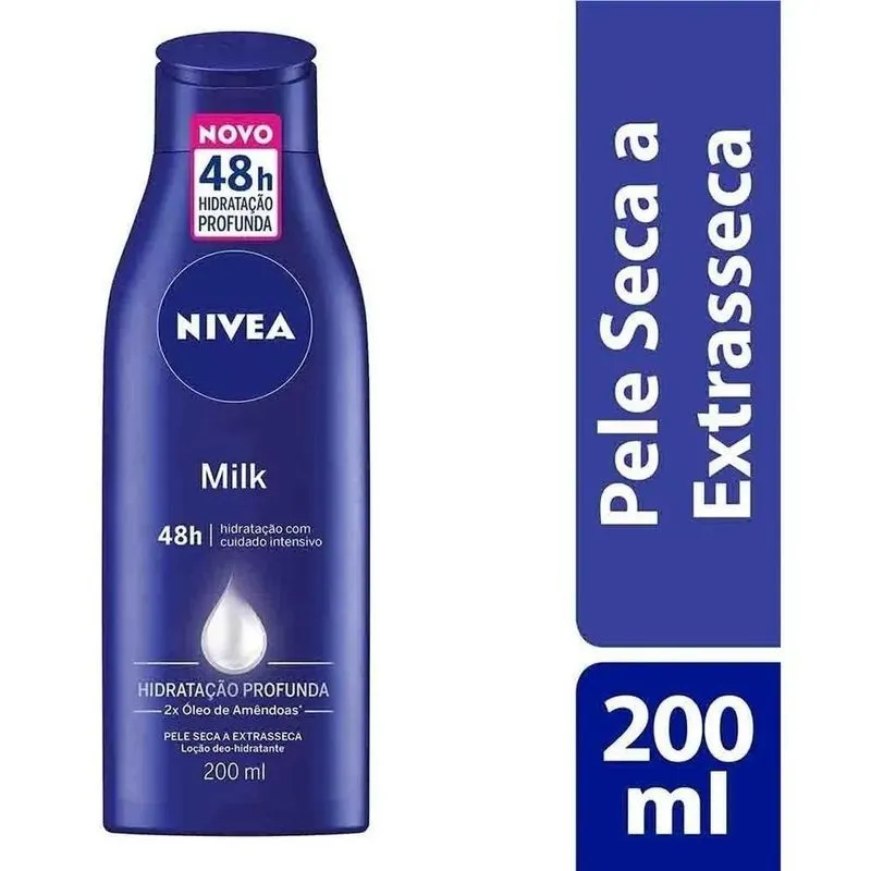 10x Loção Hidratante Para Corpo Nivea Cuidado Corporal Milk