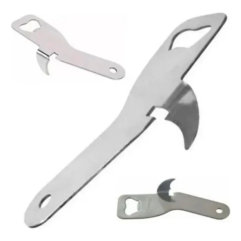 10x Abridor De Latas E Garrafas Profissional Aço Inox Refor