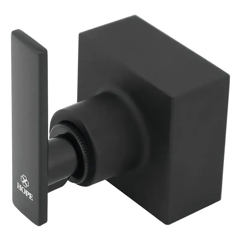 2x Acabamento Registro Preto Deca Metal Quadrado 1/2, 3/4 E
