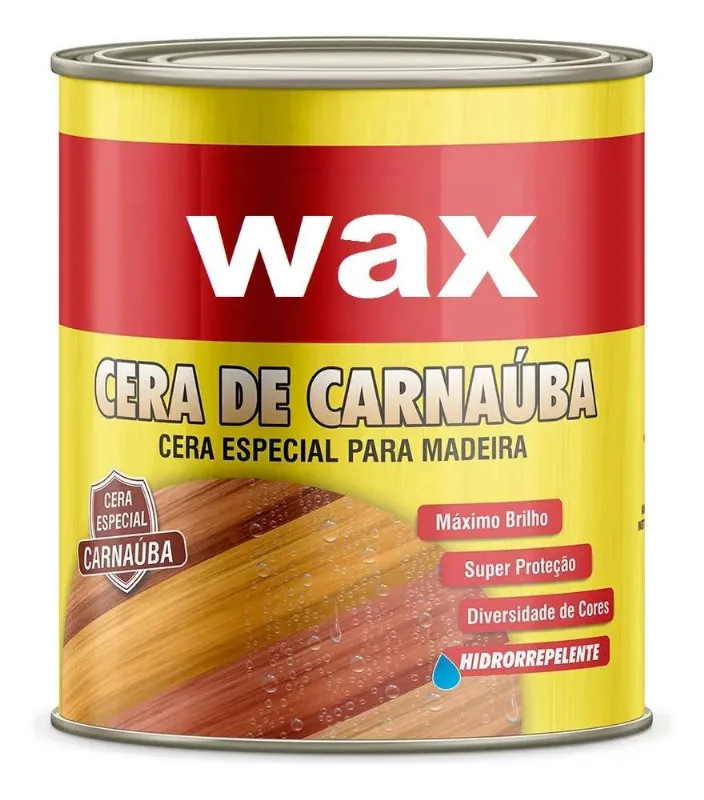 Cera De Carnaúba Em Pasta Para Madeira Incolor 900ml