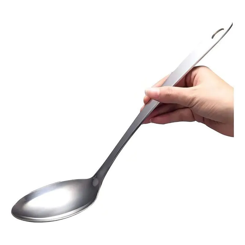 10x Colher De Arroz Grande Servir Aço Inoxidável Maciço 32