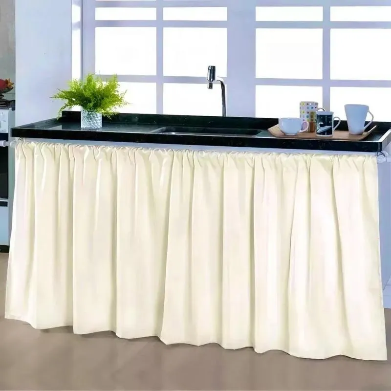 Cortina Pia Cozinha Balcão 3 Metros Por 80 Cm De Altura