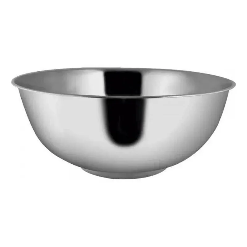 2x Bowl Aço Inox 24 Cm Tigela Cumbuca Bacia Reforçada Barato