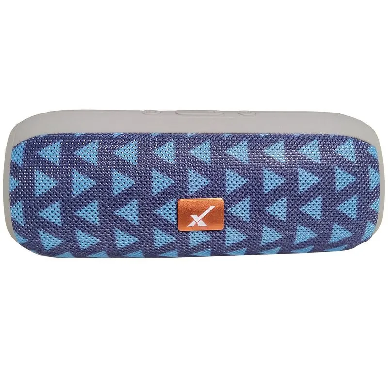 Caixa De Som Sem Fio Bluetooth Fm Xdg E16+ Cinza Com Azul