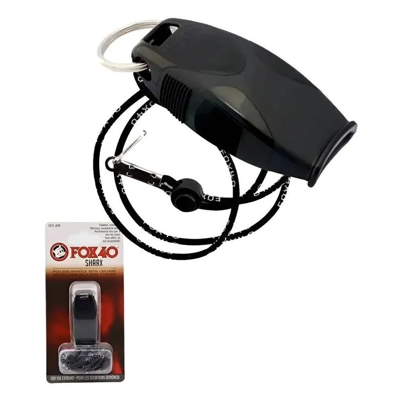 Apito Fox Sharx Profissional 120 Db Imediato Cor Preto