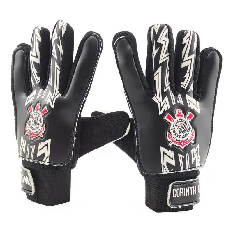 3x Luva De Goleiro Infantil Criança Corinthians - Treino