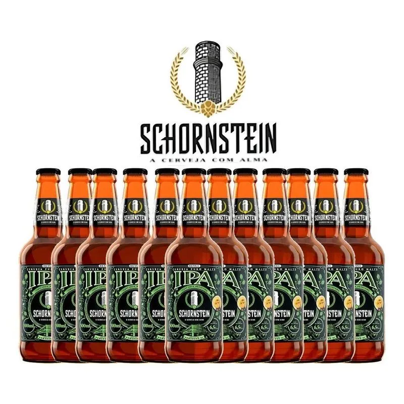 5x Cerveja American Ipa- Schornstein 500ml - 12 Unidades C