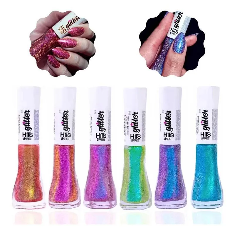 10x Kit Hits Diamante Multichrome Refletivo 5free Completo