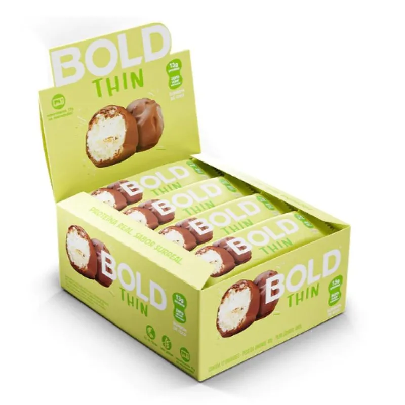 Bold Bar Thin 40g - Bold Snacks - 12g De Proteína - Caixa