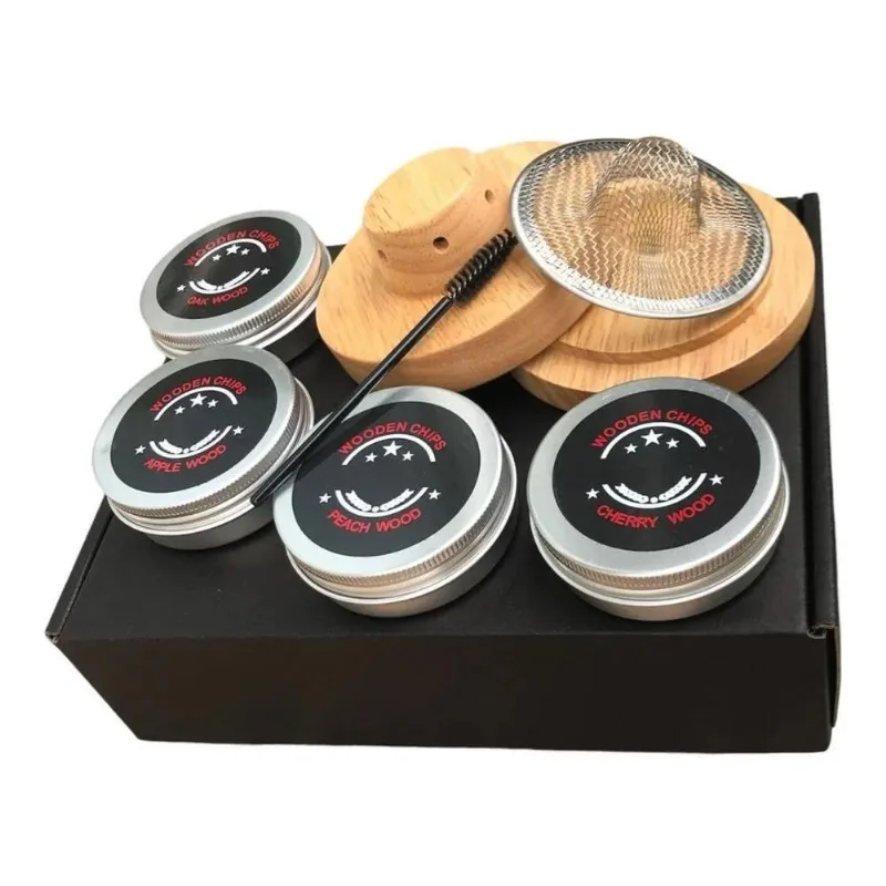 Defumador Profissional Coquetel Drink Lascas Madeira Lenha