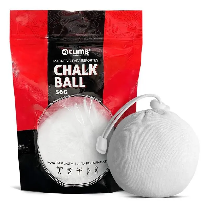 3x Magnésio Bola Chalk Ball 56g Refil Crossfit Escalada 4cli